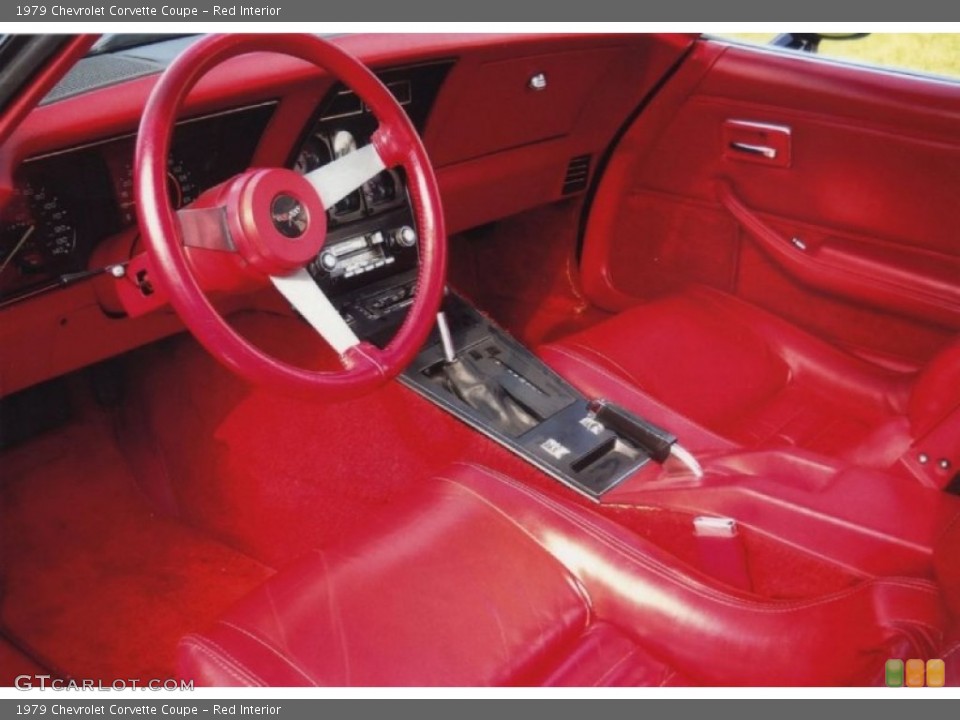 Red 1979 Chevrolet Corvette Interiors