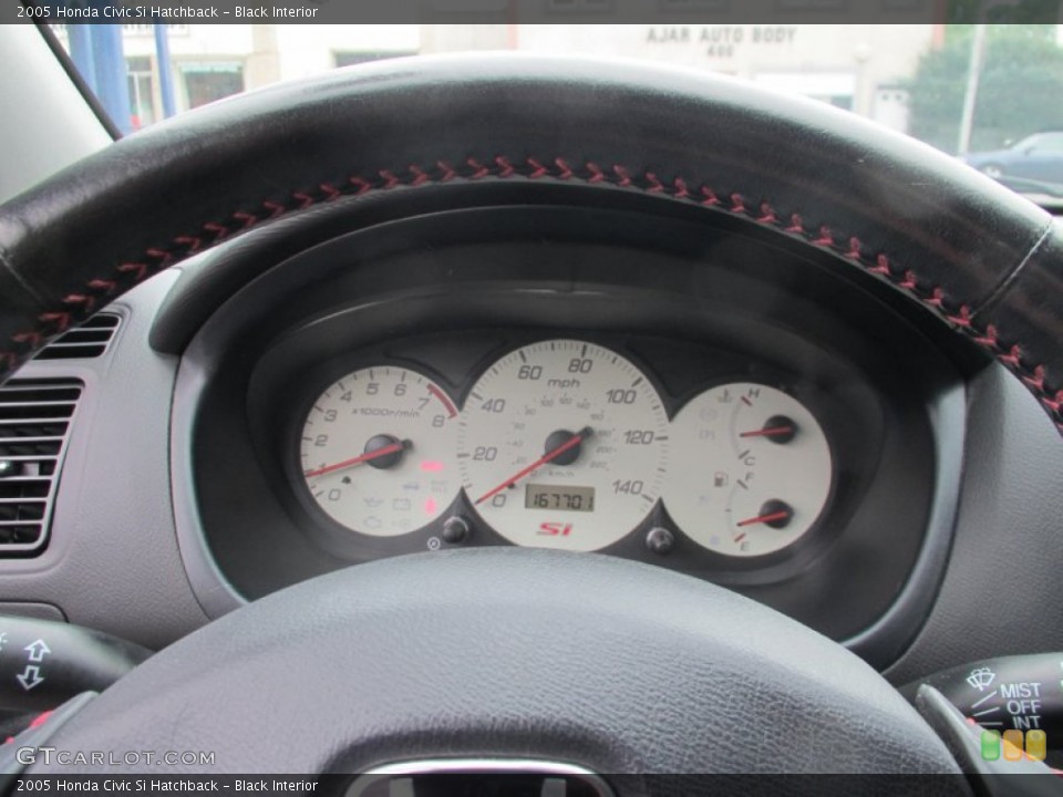 Black Interior Gauges for the 2005 Honda Civic Si Hatchback #85701697