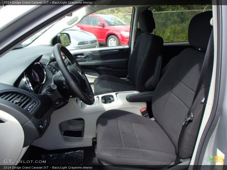 Black/Light Graystone Interior Front Seat for the 2014 Dodge Grand Caravan SXT #85704190
