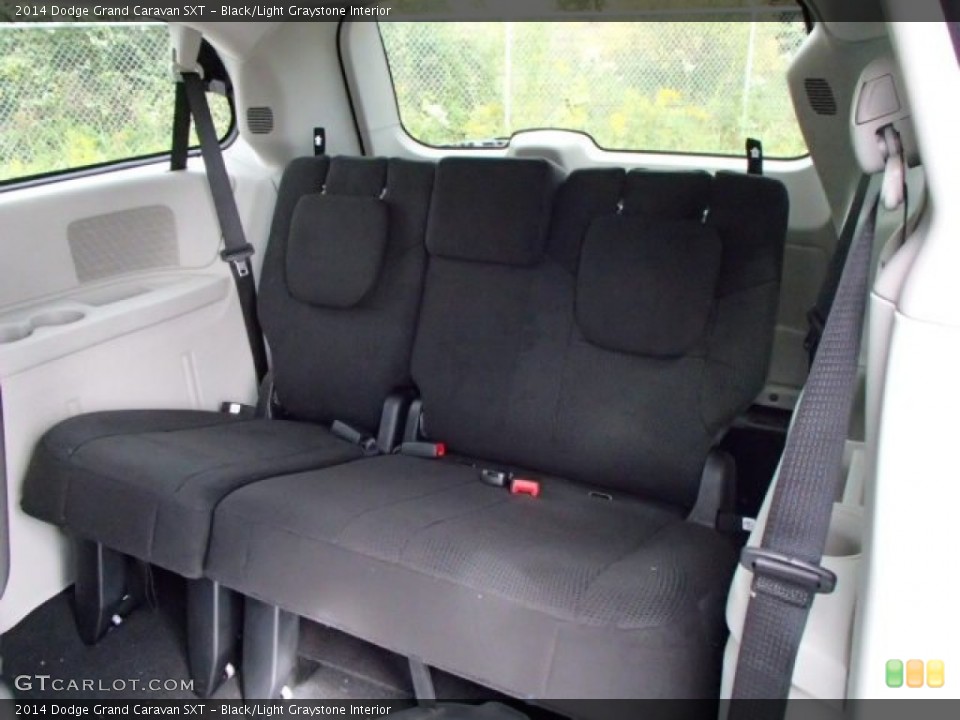 Black/Light Graystone Interior Rear Seat for the 2014 Dodge Grand Caravan SXT #85704235