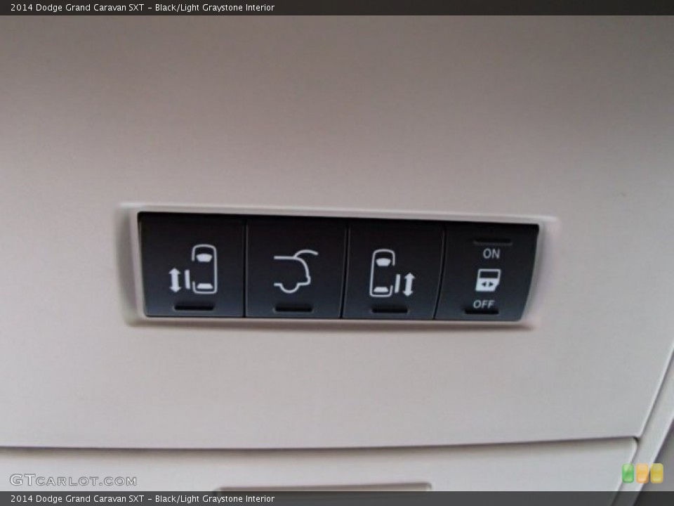 Black/Light Graystone Interior Controls for the 2014 Dodge Grand Caravan SXT #85704322