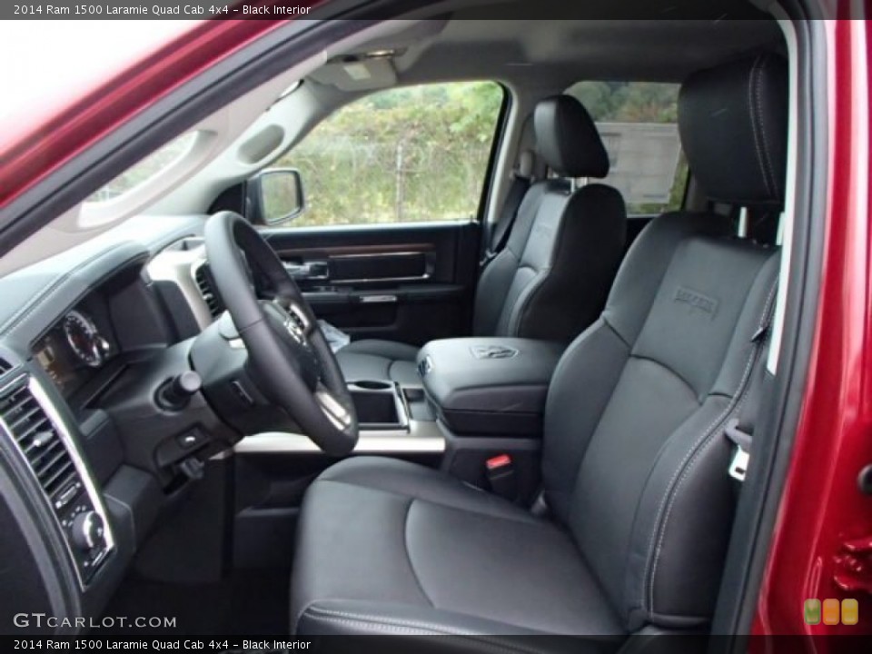 Black Interior Front Seat for the 2014 Ram 1500 Laramie Quad Cab 4x4 #85705525