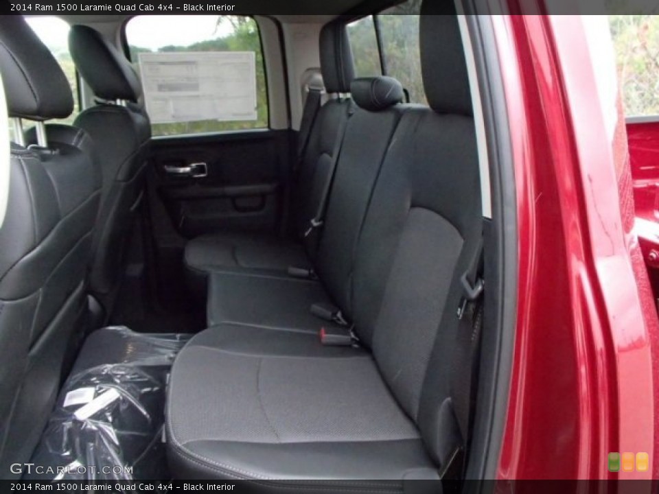 Black Interior Rear Seat for the 2014 Ram 1500 Laramie Quad Cab 4x4 #85705546