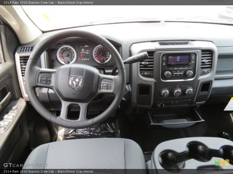 Black/Diesel Gray Interior Dashboard for the 2014 Ram 1500 Express Crew Cab #85706218
