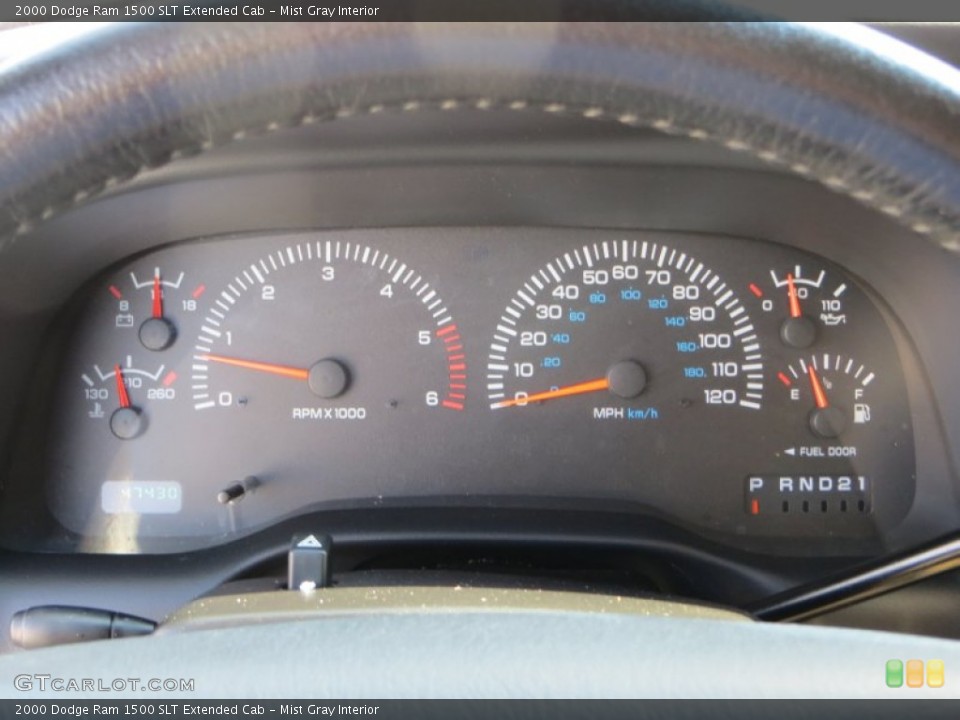 Mist Gray Interior Gauges for the 2000 Dodge Ram 1500 SLT Extended Cab #85706737