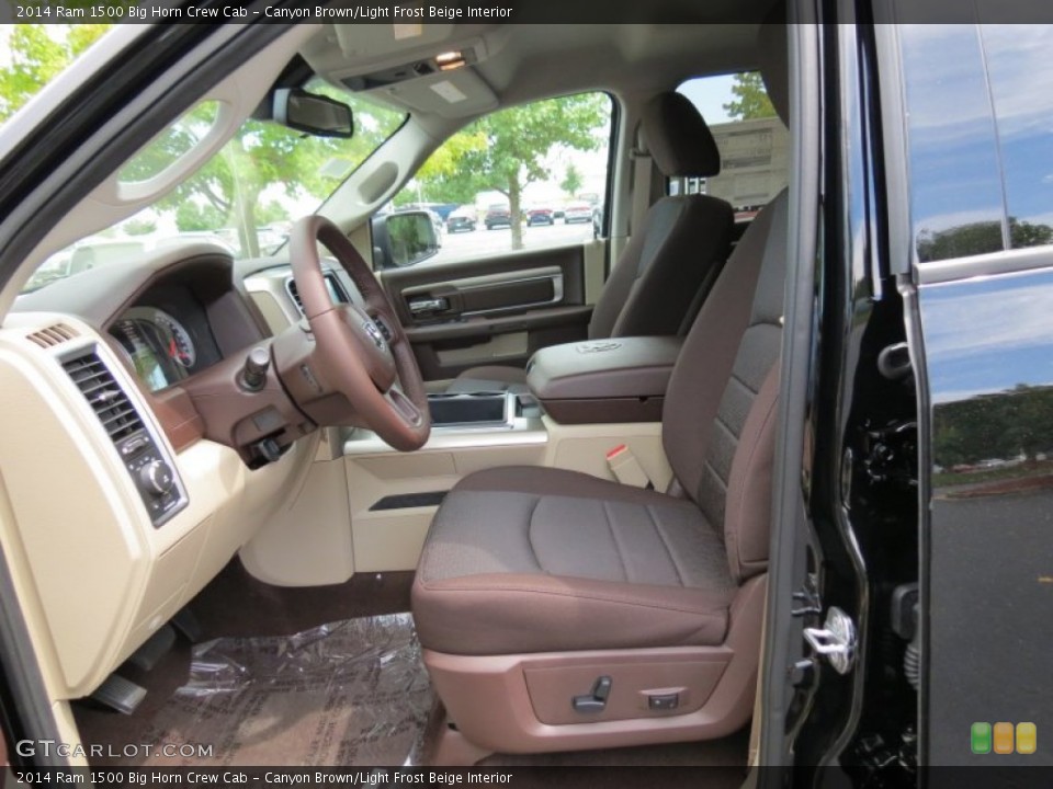 Canyon Brown/Light Frost Beige Interior Photo for the 2014 Ram 1500 Big Horn Crew Cab #85707616