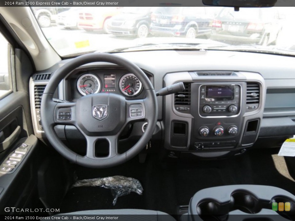 Black/Diesel Gray Interior Dashboard for the 2014 Ram 1500 Express Crew Cab #85708519