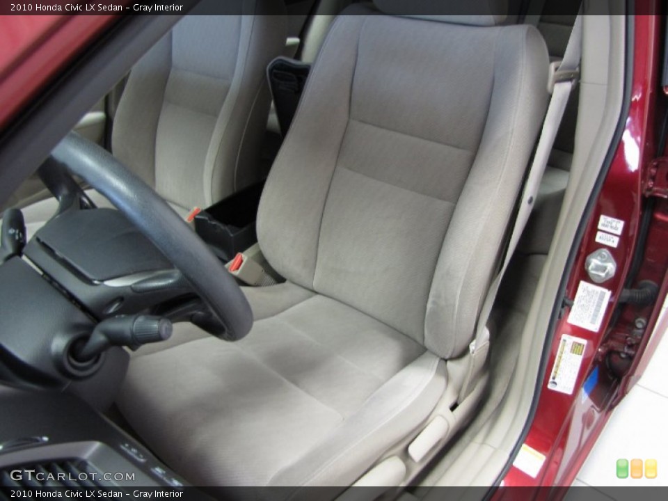 Gray Interior Front Seat for the 2010 Honda Civic LX Sedan #85708913