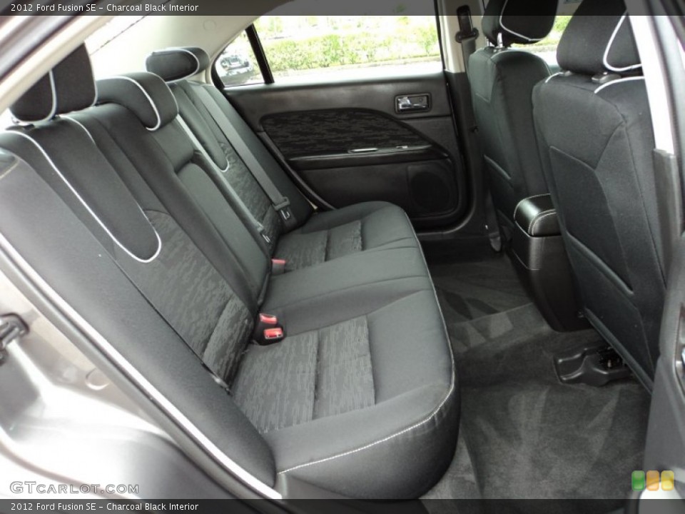 Charcoal Black Interior Rear Seat for the 2012 Ford Fusion SE #85709081