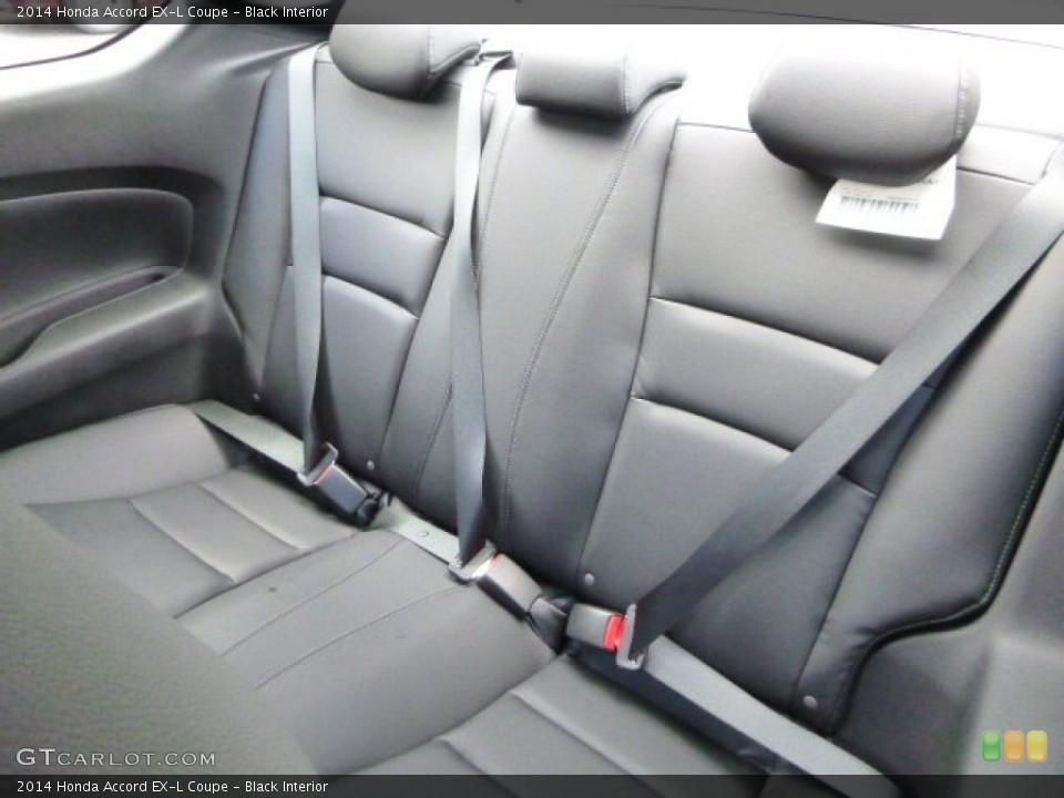 Black Interior Rear Seat for the 2014 Honda Accord EX-L Coupe #85709905