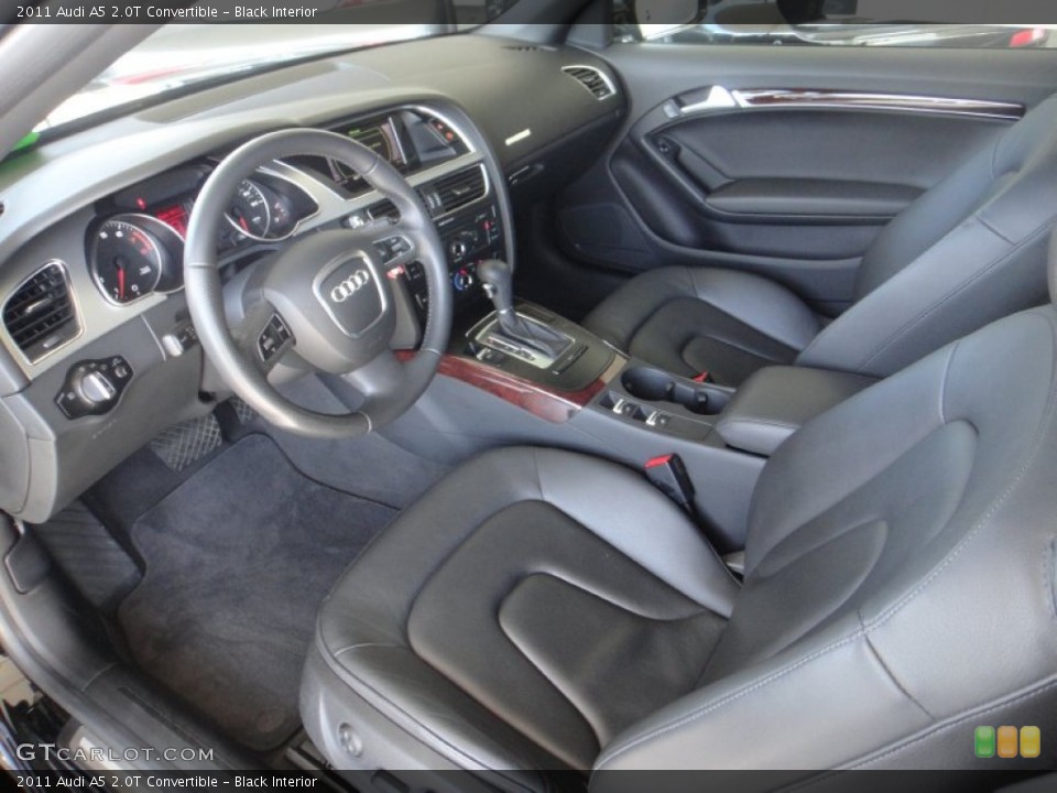 Black Interior Prime Interior for the 2011 Audi A5 2.0T Convertible #85711616