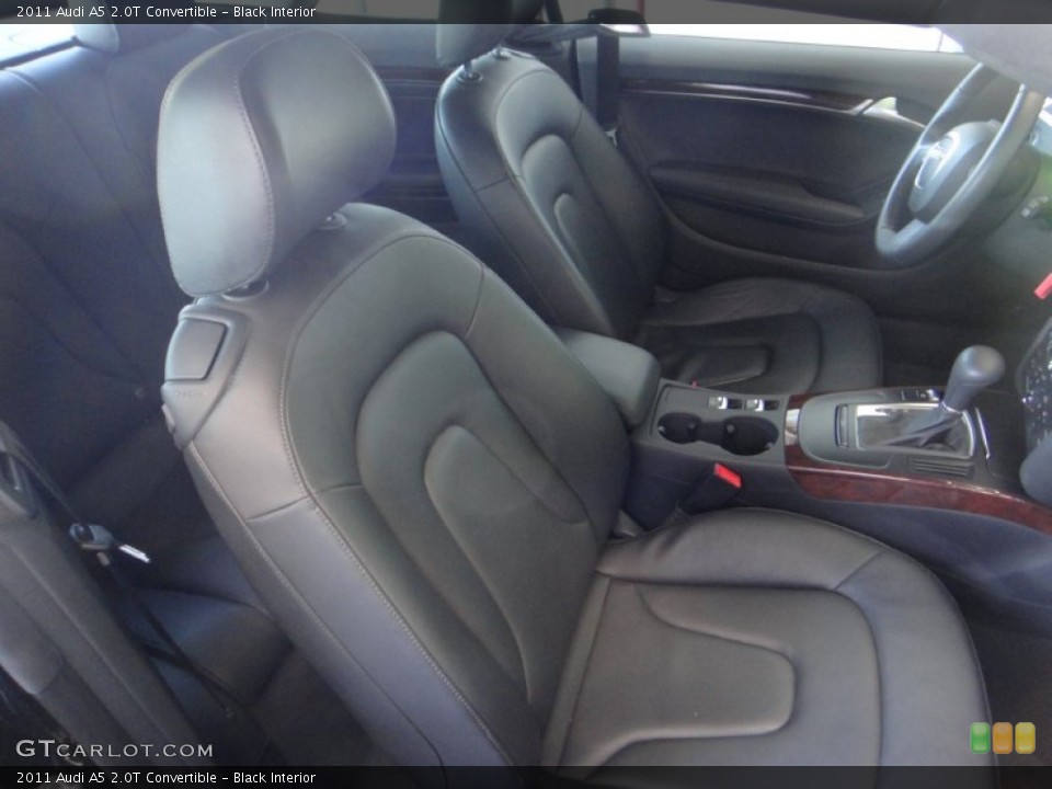 Black Interior Front Seat for the 2011 Audi A5 2.0T Convertible #85711801