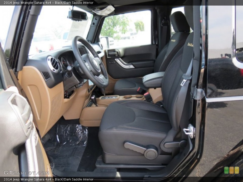 Black/Dark Saddle 2014 Jeep Wrangler Interiors