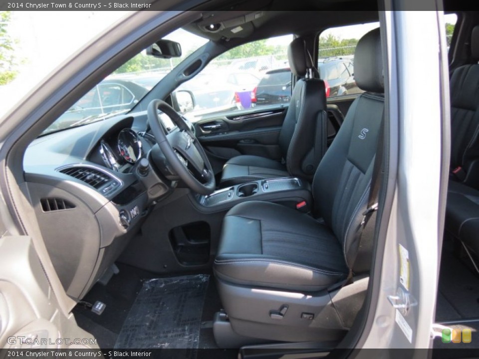 S Black Interior Front Seat for the 2014 Chrysler Town & Country S #85715065