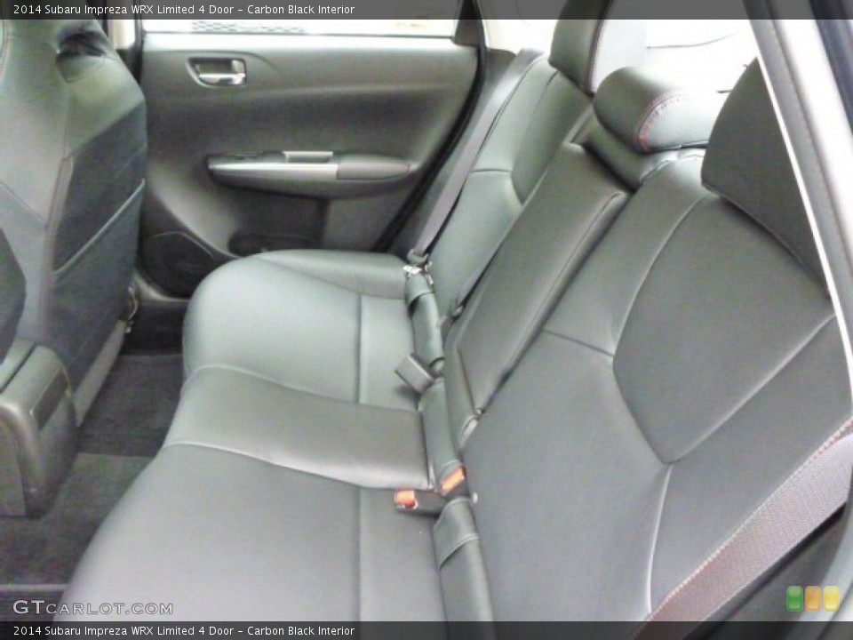 Carbon Black Interior Rear Seat for the 2014 Subaru Impreza WRX Limited 4 Door #85715161