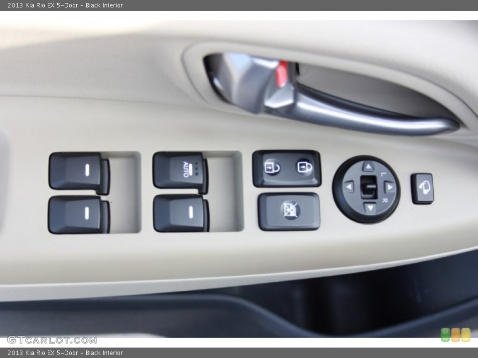 Black Interior Controls for the 2013 Kia Rio EX 5-Door #85716988
