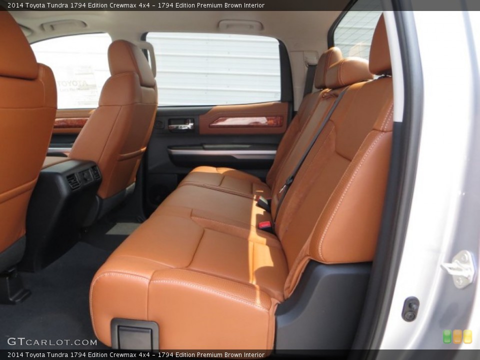 1794 Edition Premium Brown Interior Rear Seat for the 2014 Toyota Tundra 1794 Edition Crewmax 4x4 #85717366