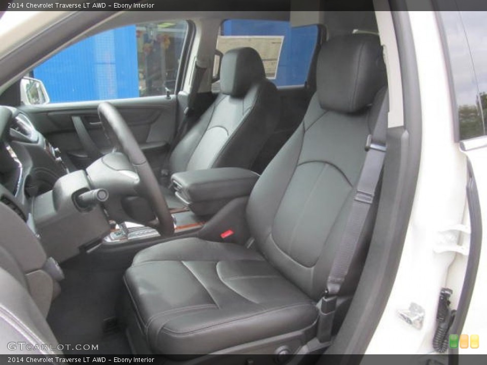 Ebony Interior Front Seat for the 2014 Chevrolet Traverse LT AWD #85719553
