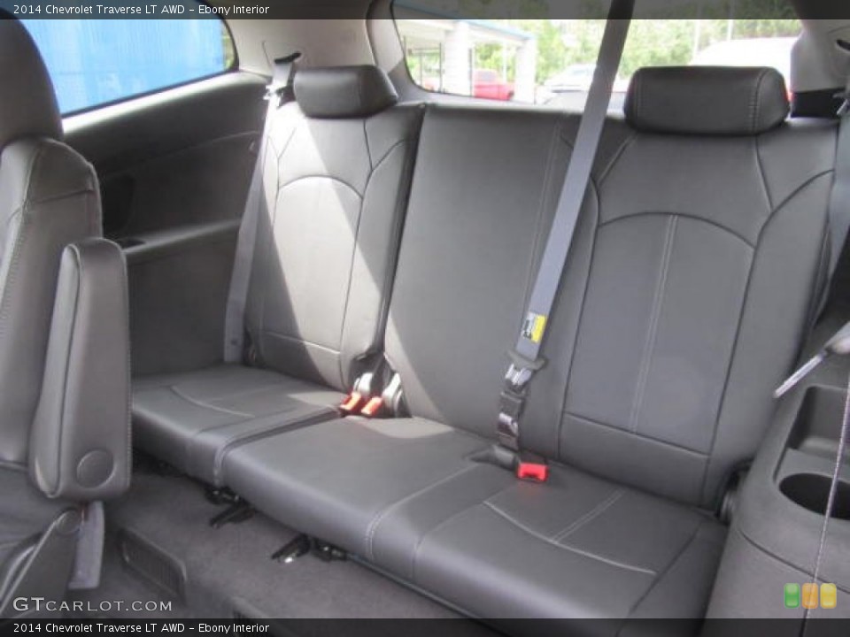 Ebony Interior Rear Seat for the 2014 Chevrolet Traverse LT AWD #85719597