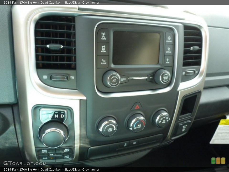 Black/Diesel Gray Interior Controls for the 2014 Ram 1500 Big Horn Quad Cab 4x4 #85720507