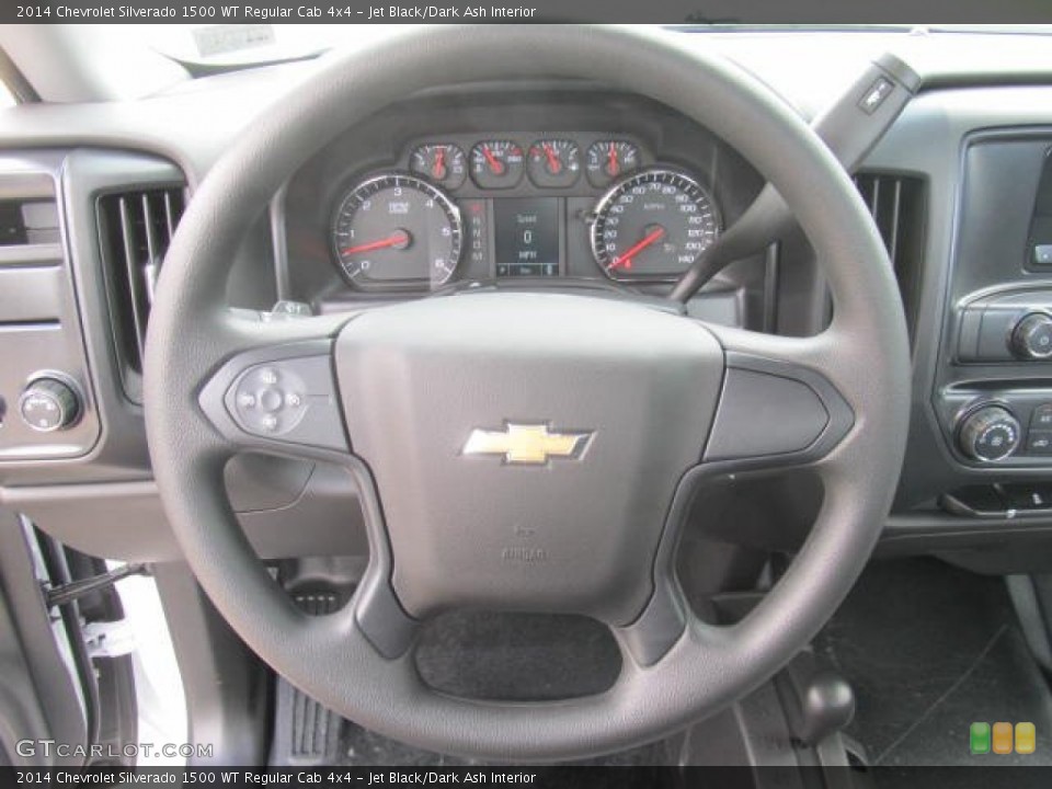 Jet Black/Dark Ash Interior Steering Wheel for the 2014 Chevrolet Silverado 1500 WT Regular Cab 4x4 #85720969