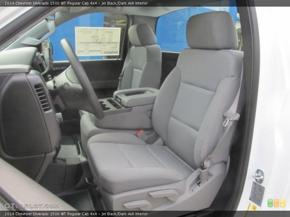 Jet Black/Dark Ash Interior Front Seat for the 2014 Chevrolet Silverado 1500 WT Regular Cab 4x4 #85721360