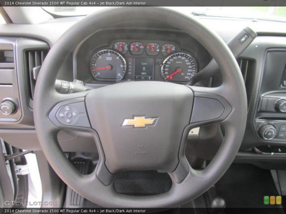 Jet Black/Dark Ash Interior Steering Wheel for the 2014 Chevrolet Silverado 1500 WT Regular Cab 4x4 #85721404