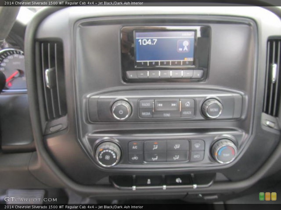Jet Black/Dark Ash Interior Controls for the 2014 Chevrolet Silverado 1500 WT Regular Cab 4x4 #85721425