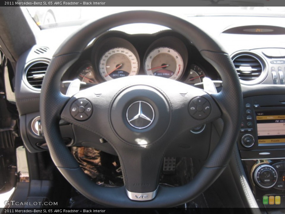 Black Interior Steering Wheel for the 2011 Mercedes-Benz SL 65 AMG Roadster #85722121