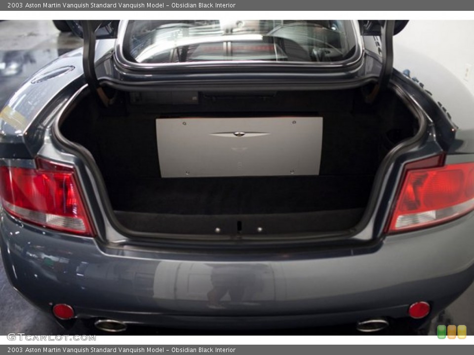 Obsidian Black Interior Trunk for the 2003 Aston Martin Vanquish  #85722214