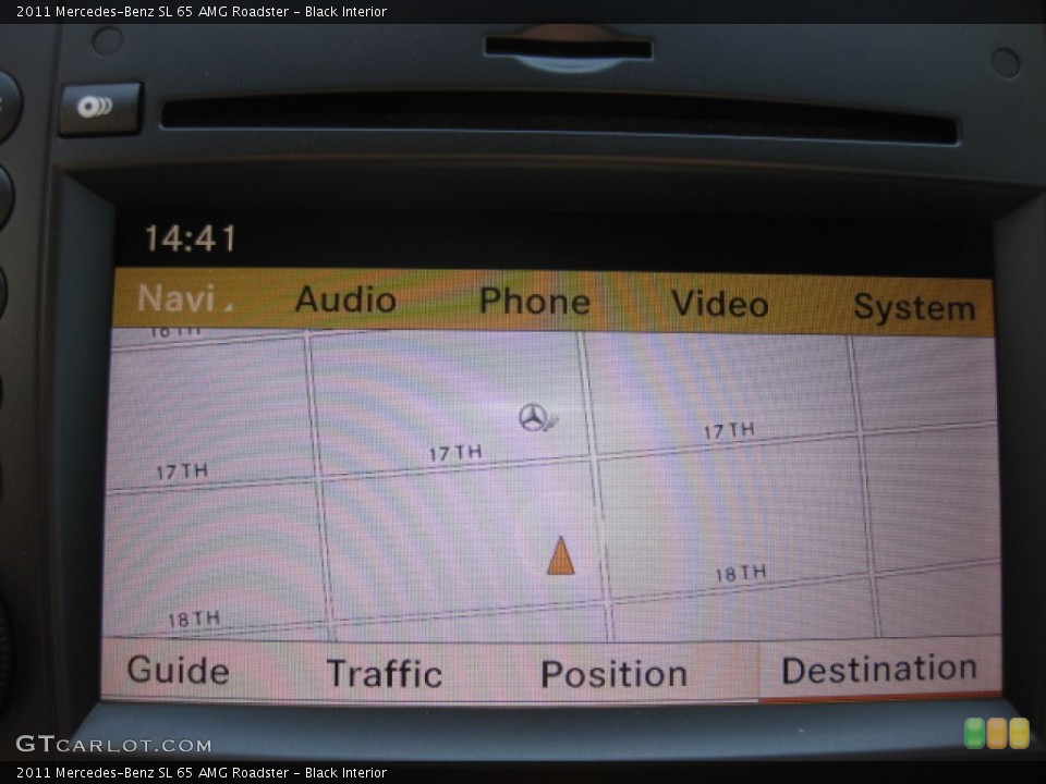 Black Interior Navigation for the 2011 Mercedes-Benz SL 65 AMG Roadster #85722219