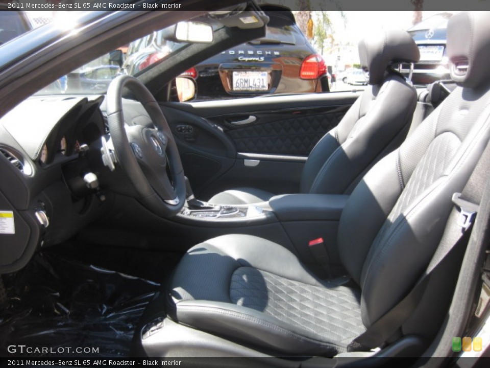 Black Interior Front Seat for the 2011 Mercedes-Benz SL 65 AMG Roadster #85722247