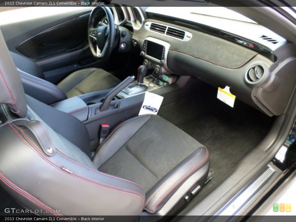 Black Interior Front Seat for the 2013 Chevrolet Camaro ZL1 Convertible #85722811