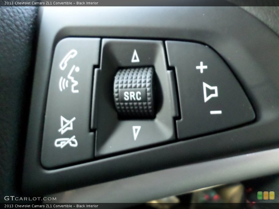 Black Interior Controls for the 2013 Chevrolet Camaro ZL1 Convertible #85723117