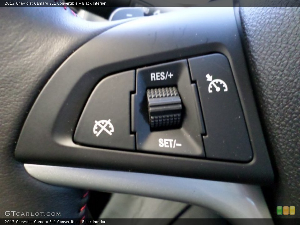 Black Interior Controls for the 2013 Chevrolet Camaro ZL1 Convertible #85723141