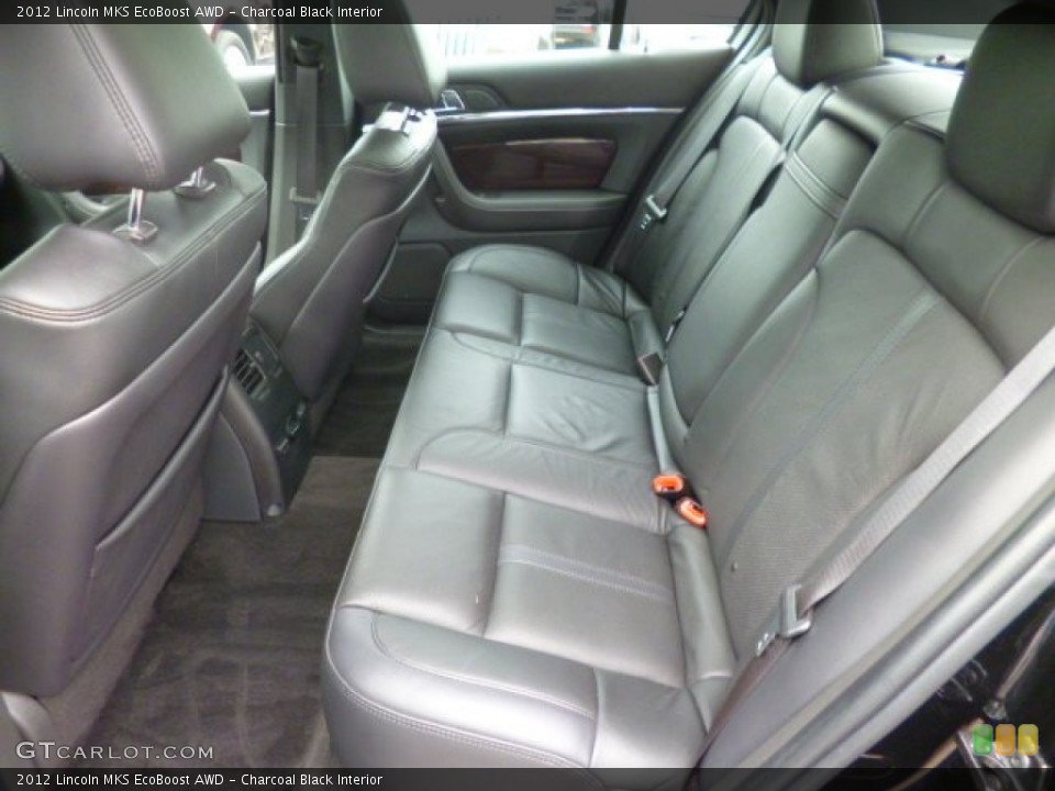 Charcoal Black Interior Rear Seat for the 2012 Lincoln MKS EcoBoost AWD #85723495