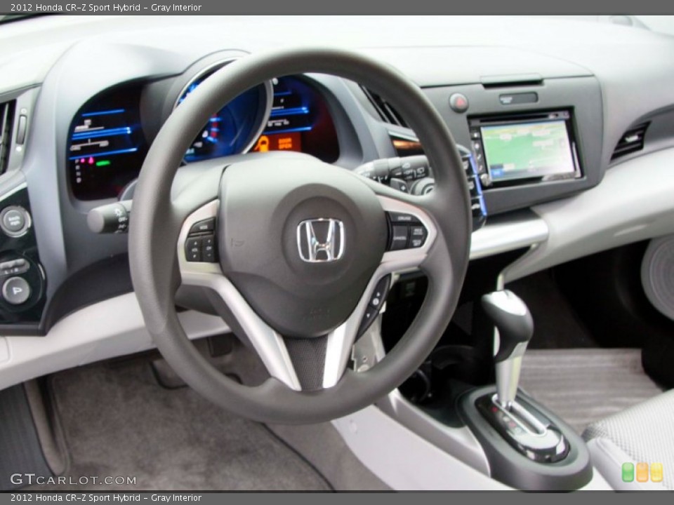 Gray Interior Dashboard for the 2012 Honda CR-Z Sport Hybrid #85724776