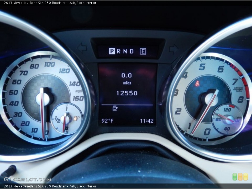 Ash/Black Interior Gauges for the 2013 Mercedes-Benz SLK 250 Roadster #85724935