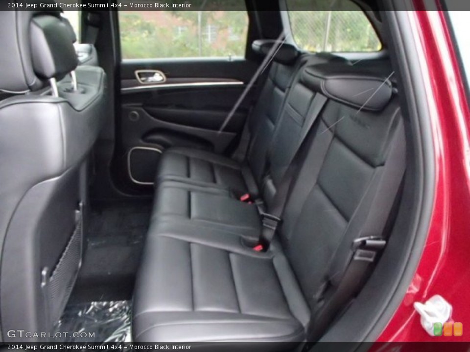 Morocco Black Interior Rear Seat for the 2014 Jeep Grand Cherokee Summit 4x4 #85726162