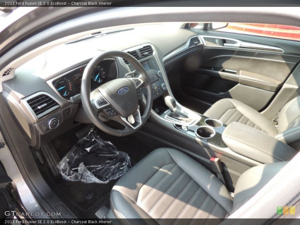 Charcoal Black Interior Prime Interior for the 2013 Ford Fusion SE 2.0 EcoBoost #85730116