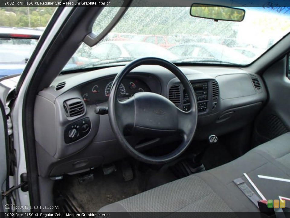 Medium Graphite Interior Dashboard for the 2002 Ford F150 XL Regular Cab #85731337