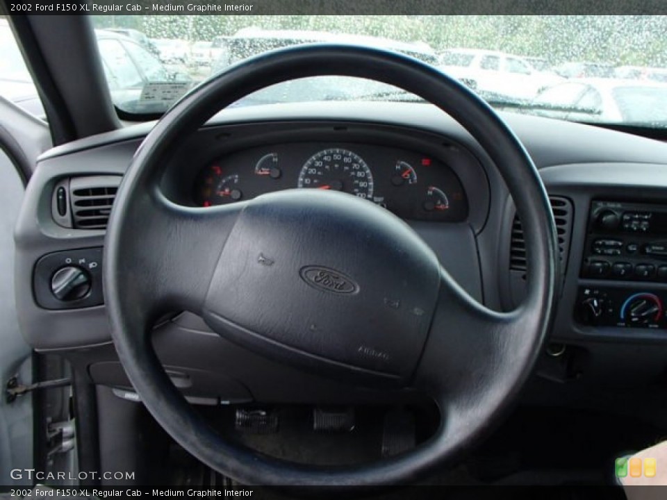 Medium Graphite Interior Steering Wheel for the 2002 Ford F150 XL Regular Cab #85731412