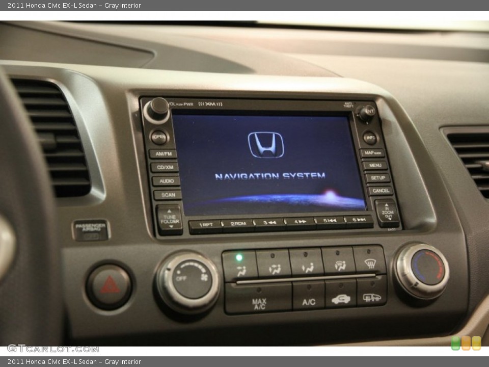 Gray Interior Controls for the 2011 Honda Civic EX-L Sedan #85735789