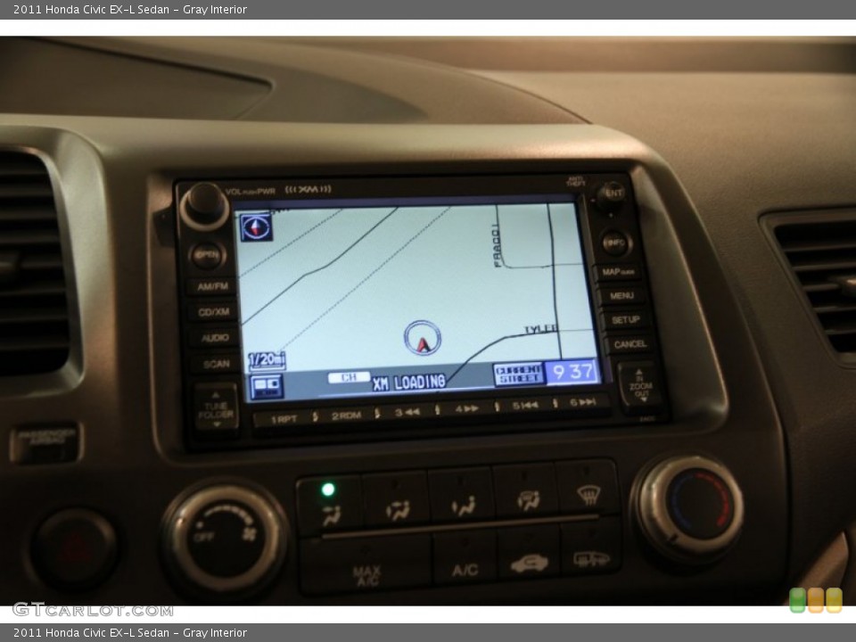 Gray Interior Navigation for the 2011 Honda Civic EX-L Sedan #85735843