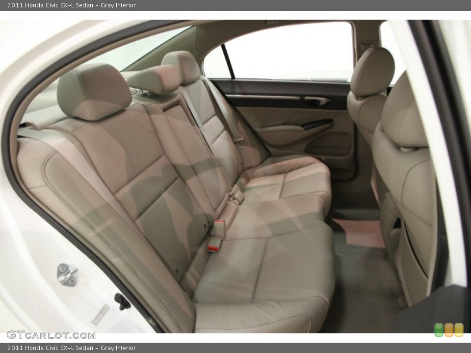 Gray Interior Rear Seat for the 2011 Honda Civic EX-L Sedan #85735960