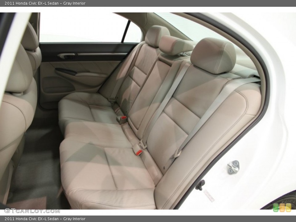 Gray Interior Rear Seat for the 2011 Honda Civic EX-L Sedan #85735981