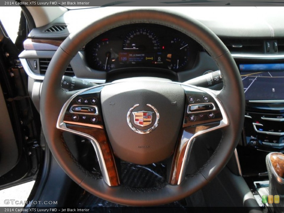 Jet Black Interior Steering Wheel for the 2014 Cadillac XTS Luxury FWD #85737106