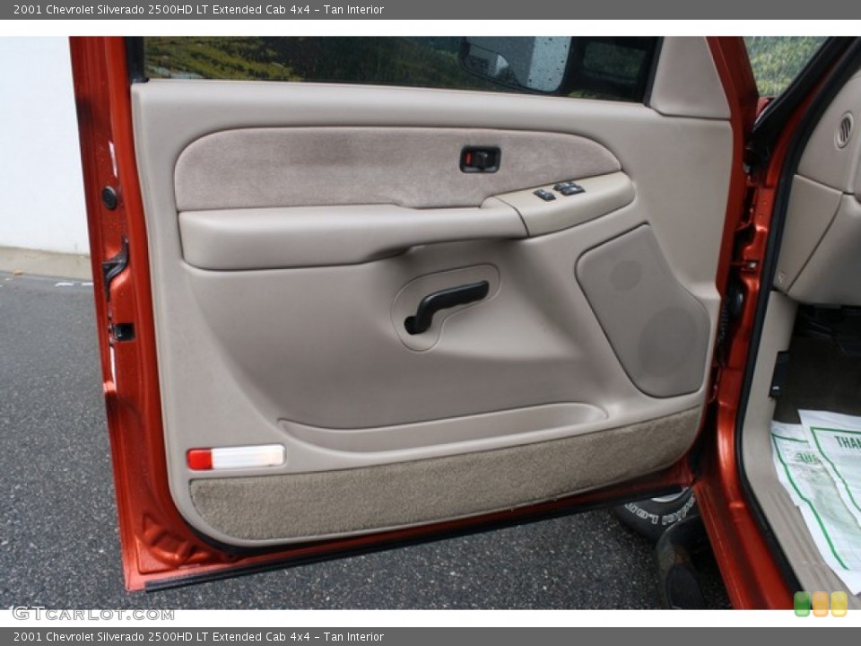 Tan Interior Door Panel for the 2001 Chevrolet Silverado 2500HD LT Extended Cab 4x4 #85737515