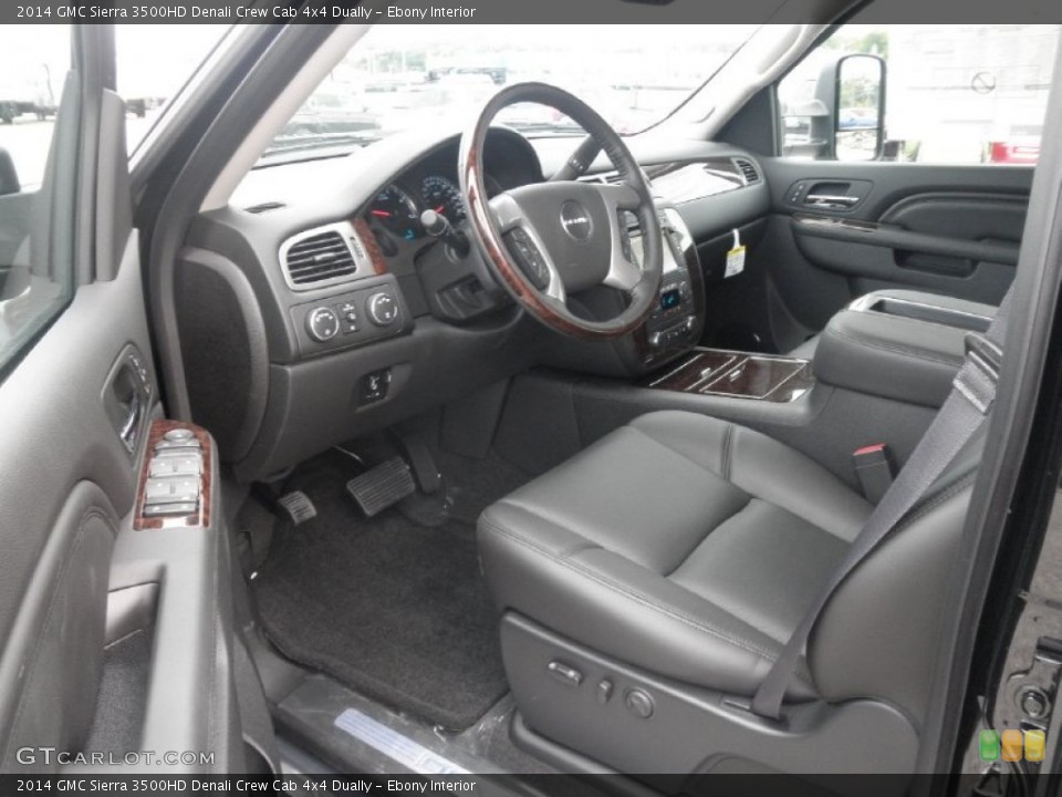 Ebony Interior Prime Interior for the 2014 GMC Sierra 3500HD Denali Crew Cab 4x4 Dually #85740698