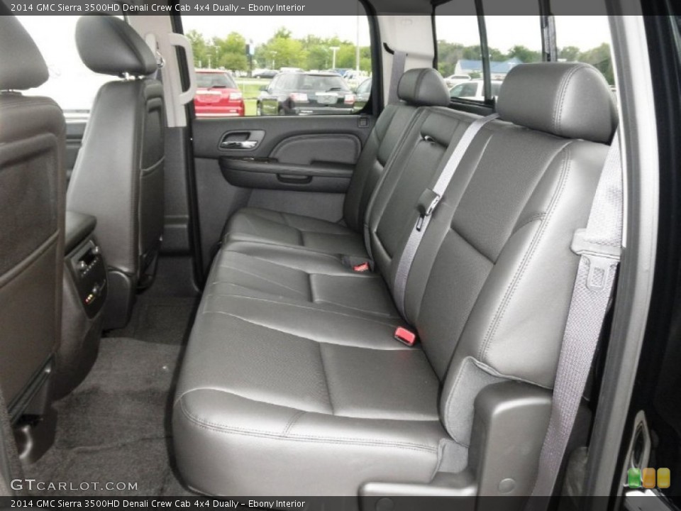 Ebony Interior Rear Seat for the 2014 GMC Sierra 3500HD Denali Crew Cab 4x4 Dually #85740898